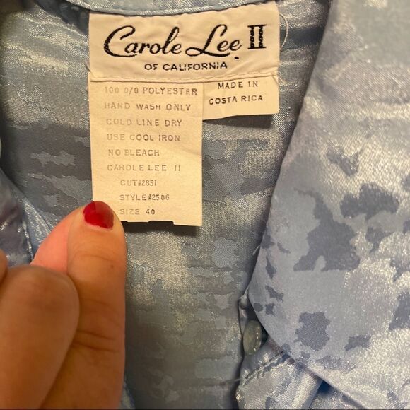 Carole Lee II of California Vintage Button Up Blouse Size 40 - Picture 2 of 5